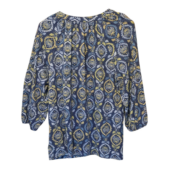 Croft & Barrow Top Womens XXL Multicolor 3/4 Sleeve Paisley Print Maximalist - Picture 2 of 8